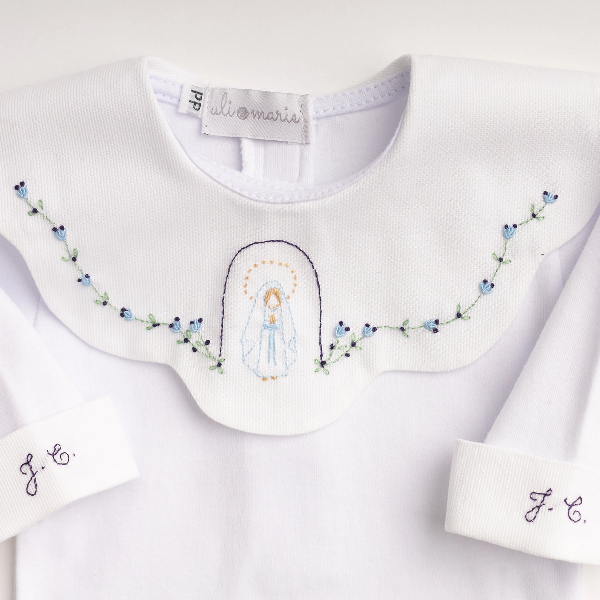 Kit Maternidade Nossa Senhora das Graças azul marinho - 2 peças