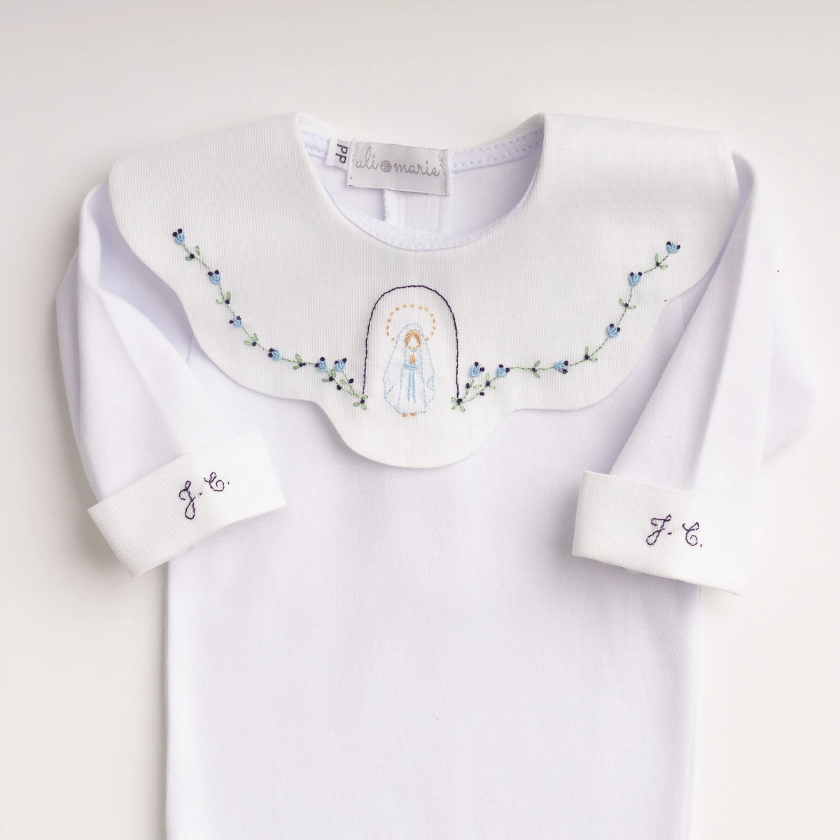 Kit Maternidade Nossa Senhora das Graças azul marinho - 2 peças