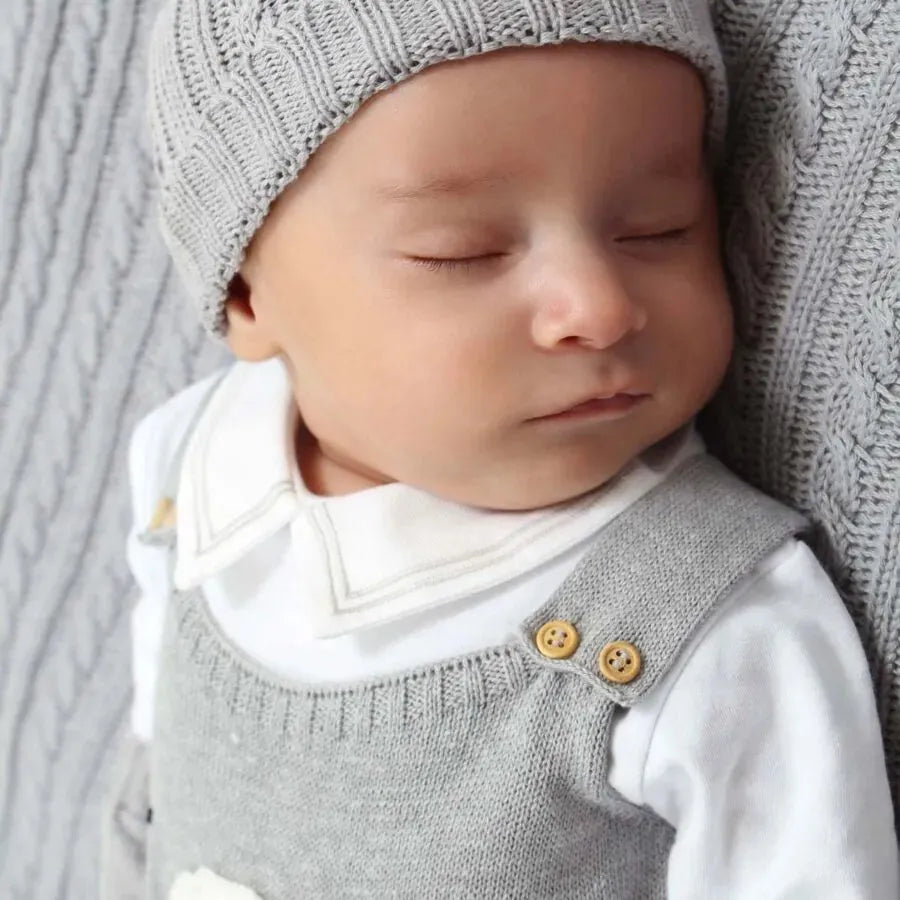 body nino branco manga longa em suedine de algodão com gola social off-white e duas listras finas cinzas