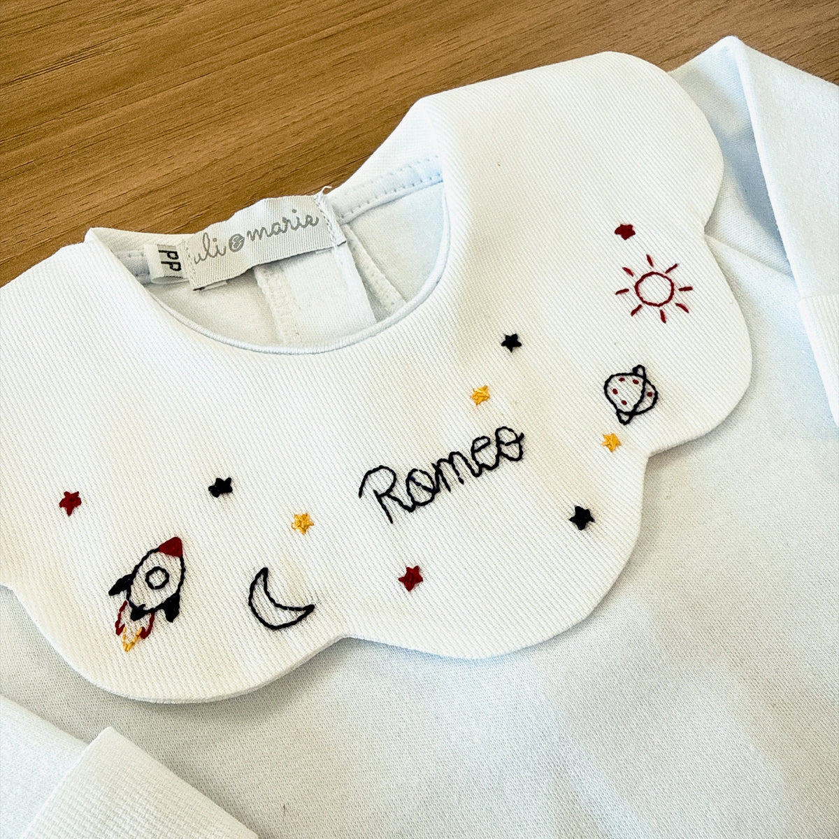 Saída maternidade Astronauta personalizada - 4 peças