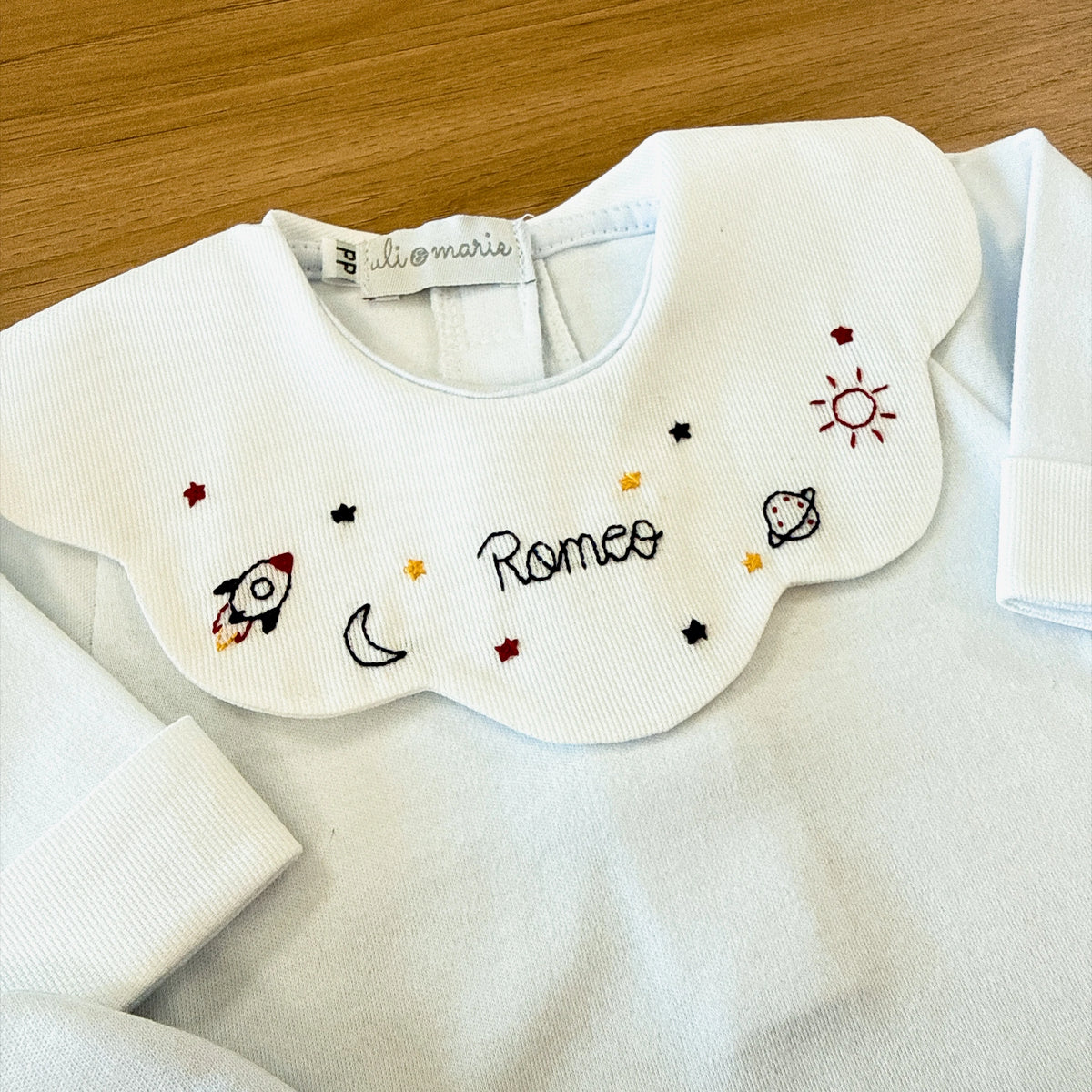 Saída maternidade Astronauta personalizada - 4 peças