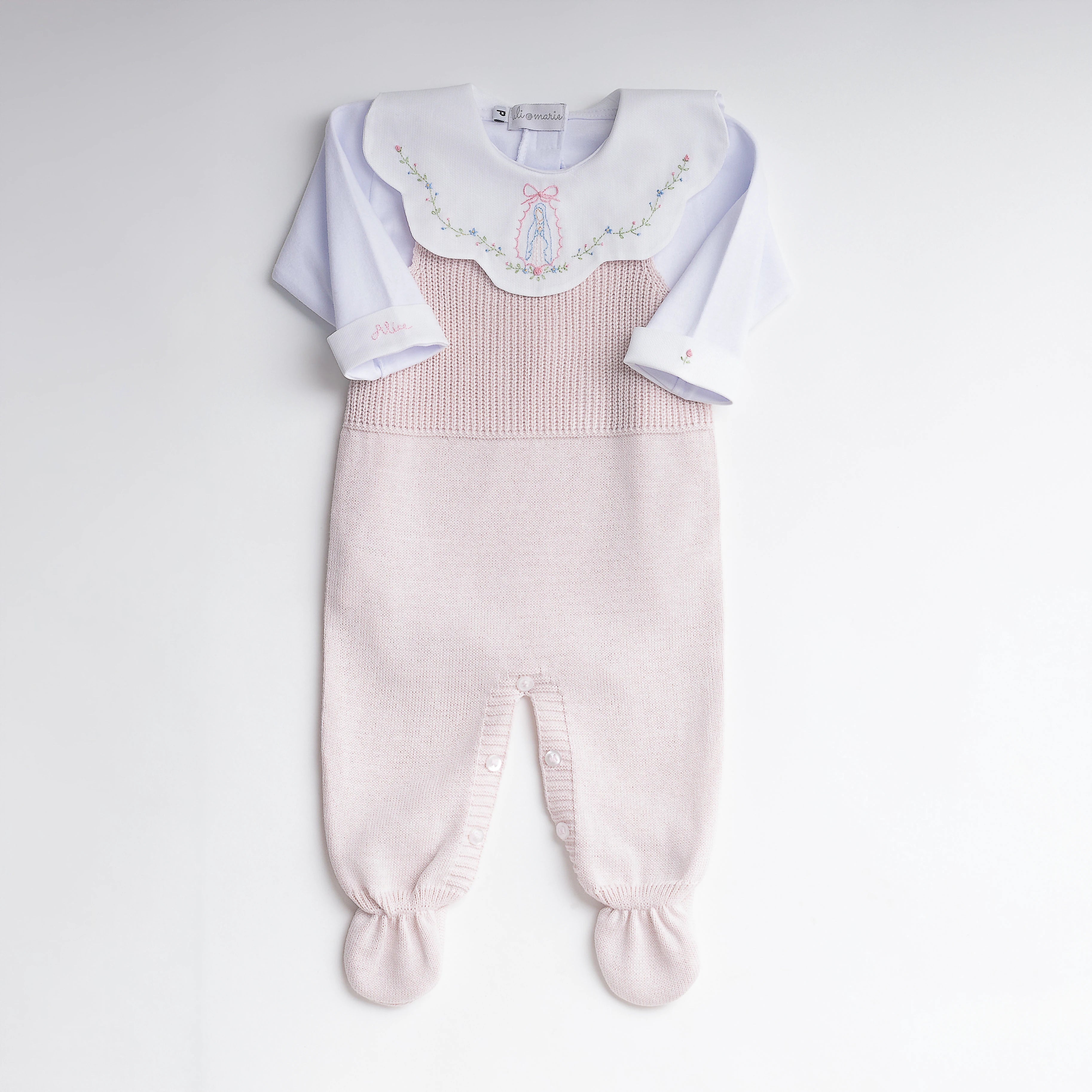 Kit Maternidade Nossa Senhora das Graças Rosa bebê - 2 peças