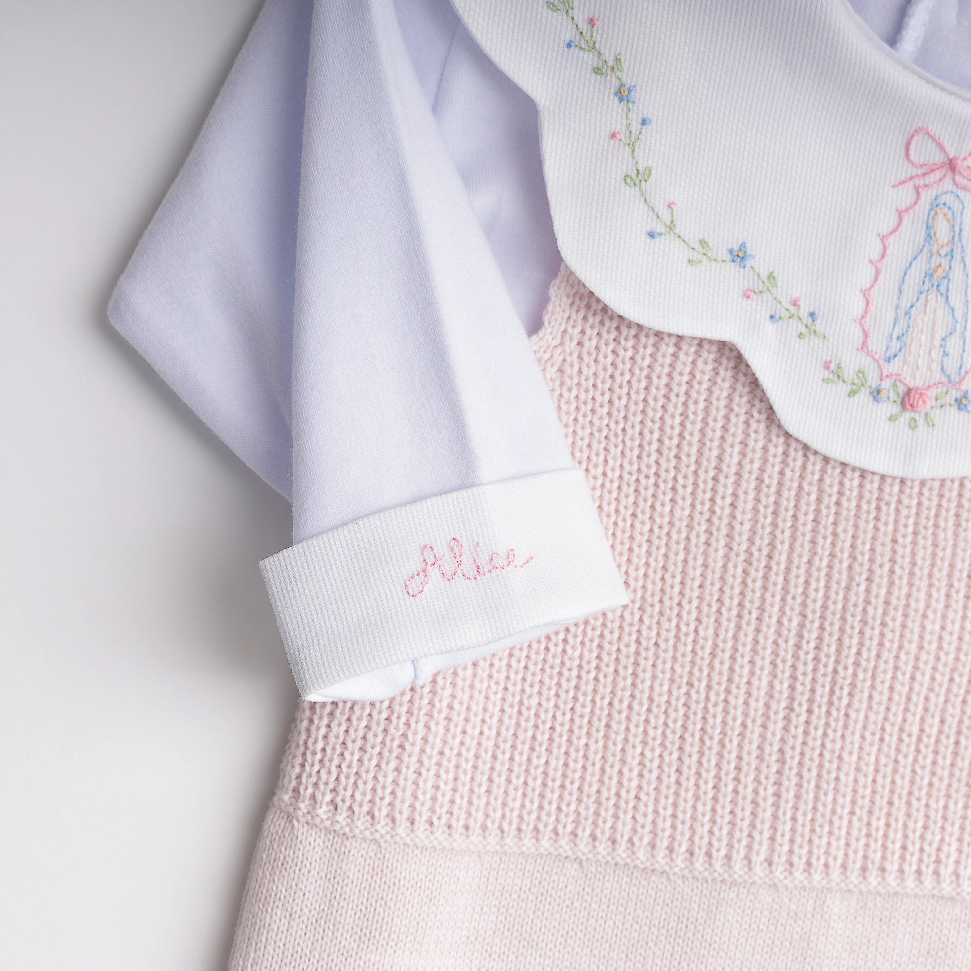 Kit Maternidade Nossa Senhora das Graças Rosa bebê - 2 peças