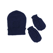 Kit Gorro e Luva Azul Marinho