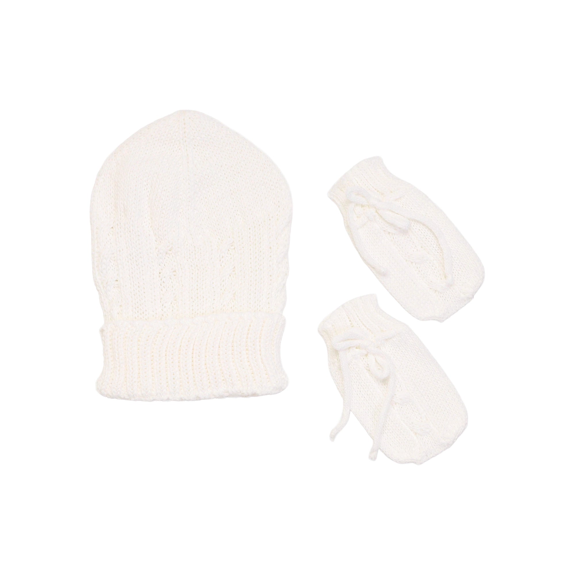 Kit Gorro e Luva Branco