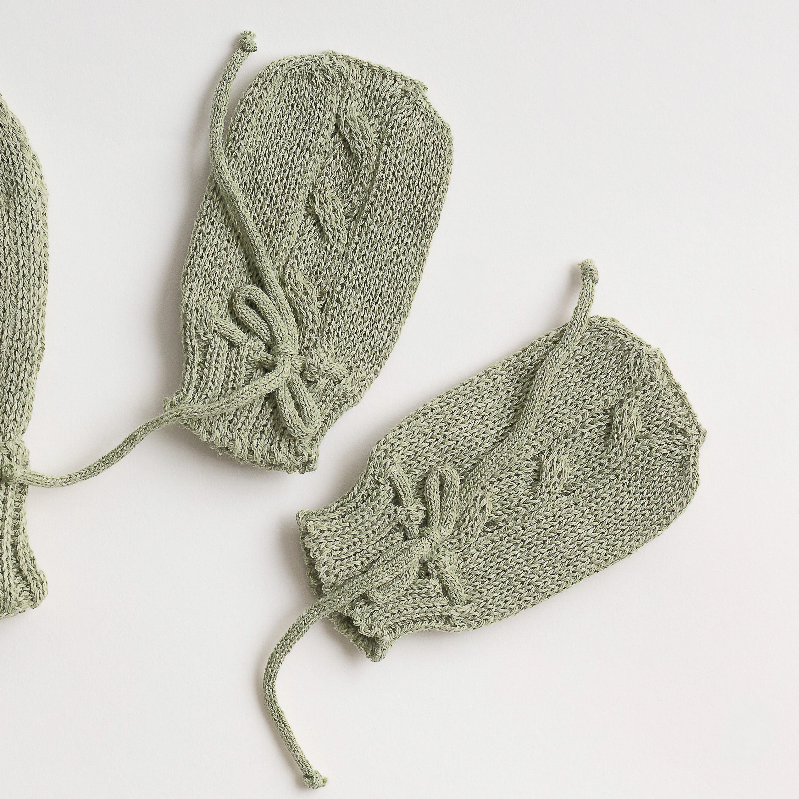 Kit Gorro e Luva - cor: Verde Folha