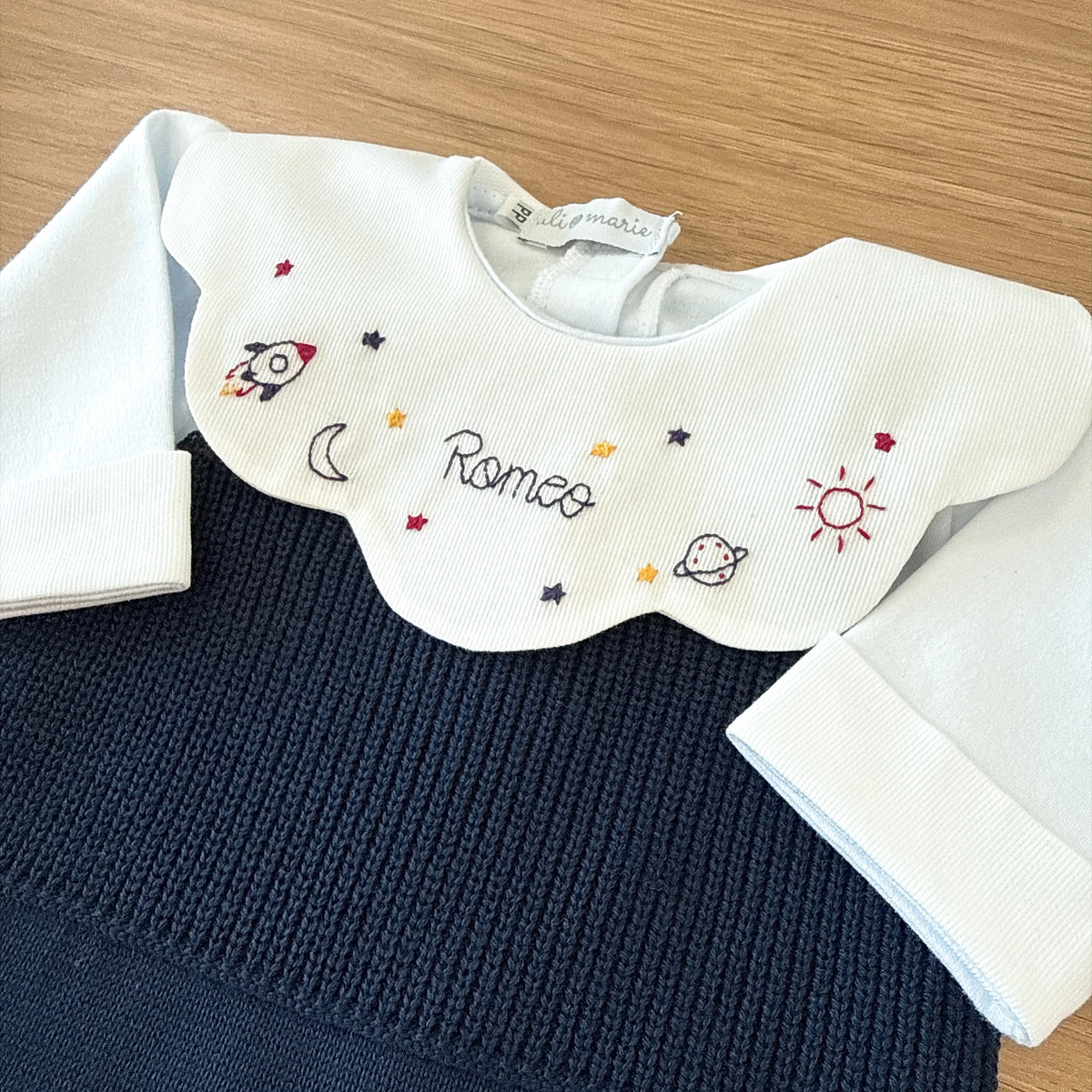 Saída maternidade Astronauta personalizada - 4 peças