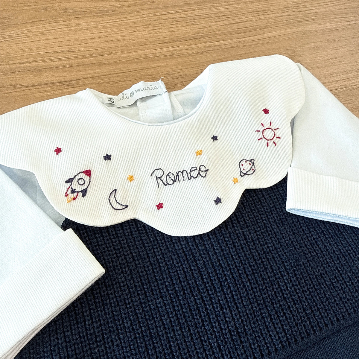 Saída maternidade Astronauta personalizada - 4 peças
