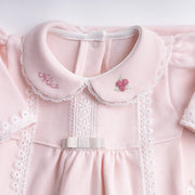 Macacão Cecília Personalizado Rosa Bebê - 1 peça