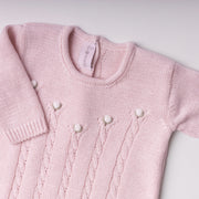 Macacão Letícia Rosa bebê - 1 peça