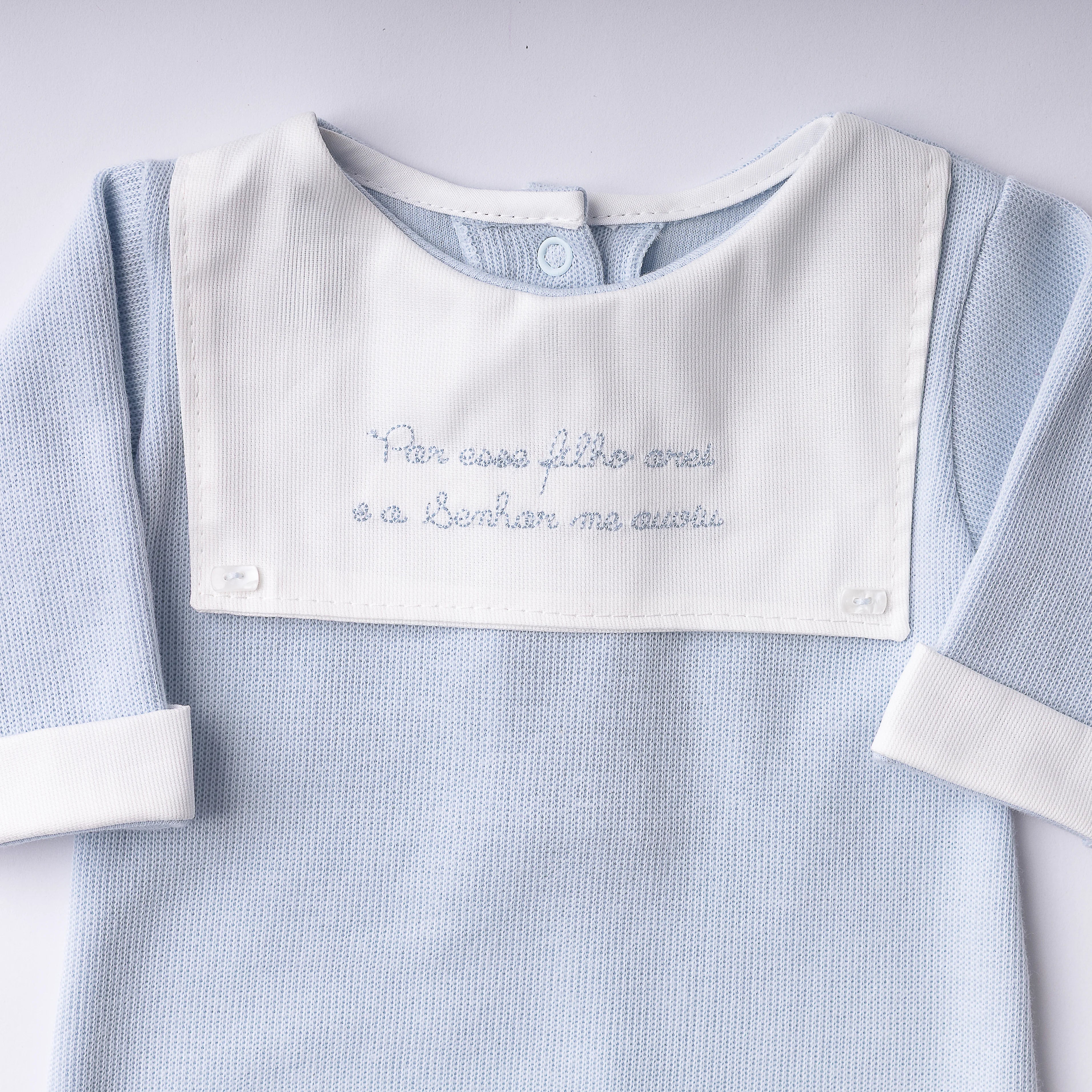 Macacão Milagre Azul bebê