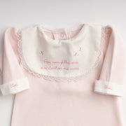 Macacão Milagre Rosa Bebê Personalizado