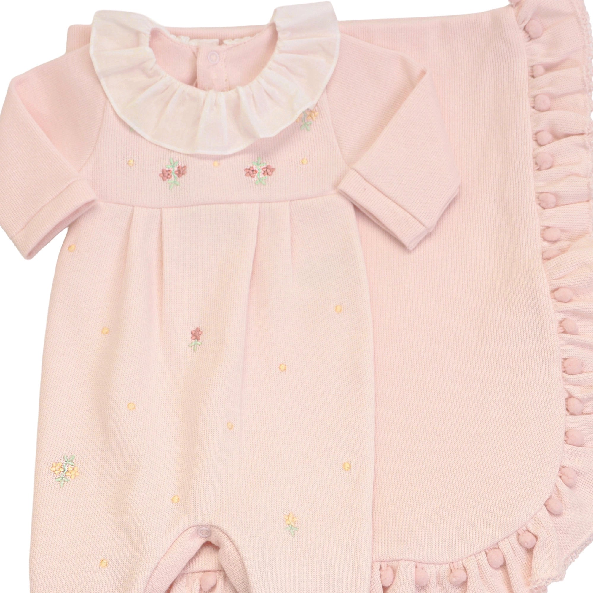Saída Maternidade Bia Rosa bebê - 2 peças