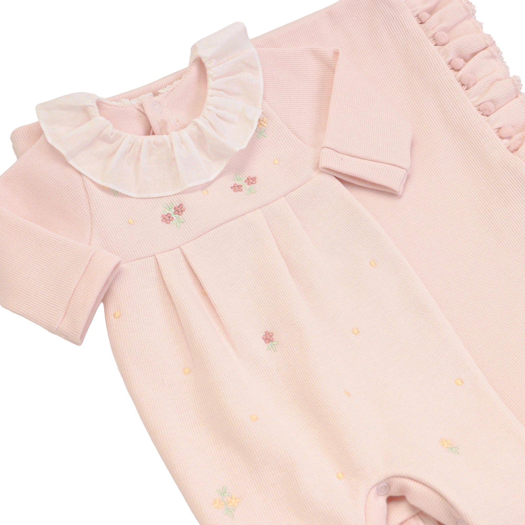 Saída Maternidade Bia Rosa bebê - 2 peças