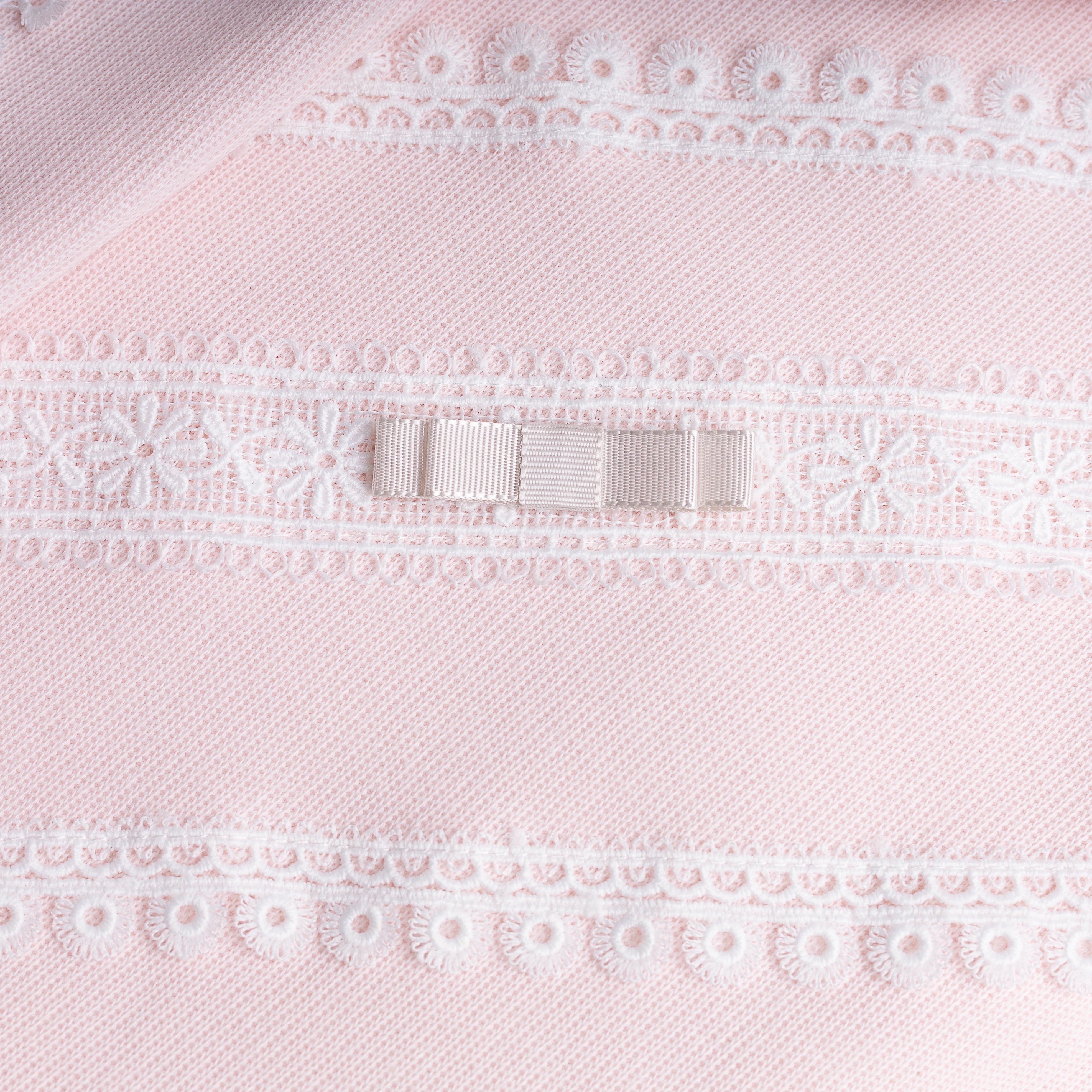 Saída Maternidade Cecília Personalizada Rosa Bebê - 2 peças