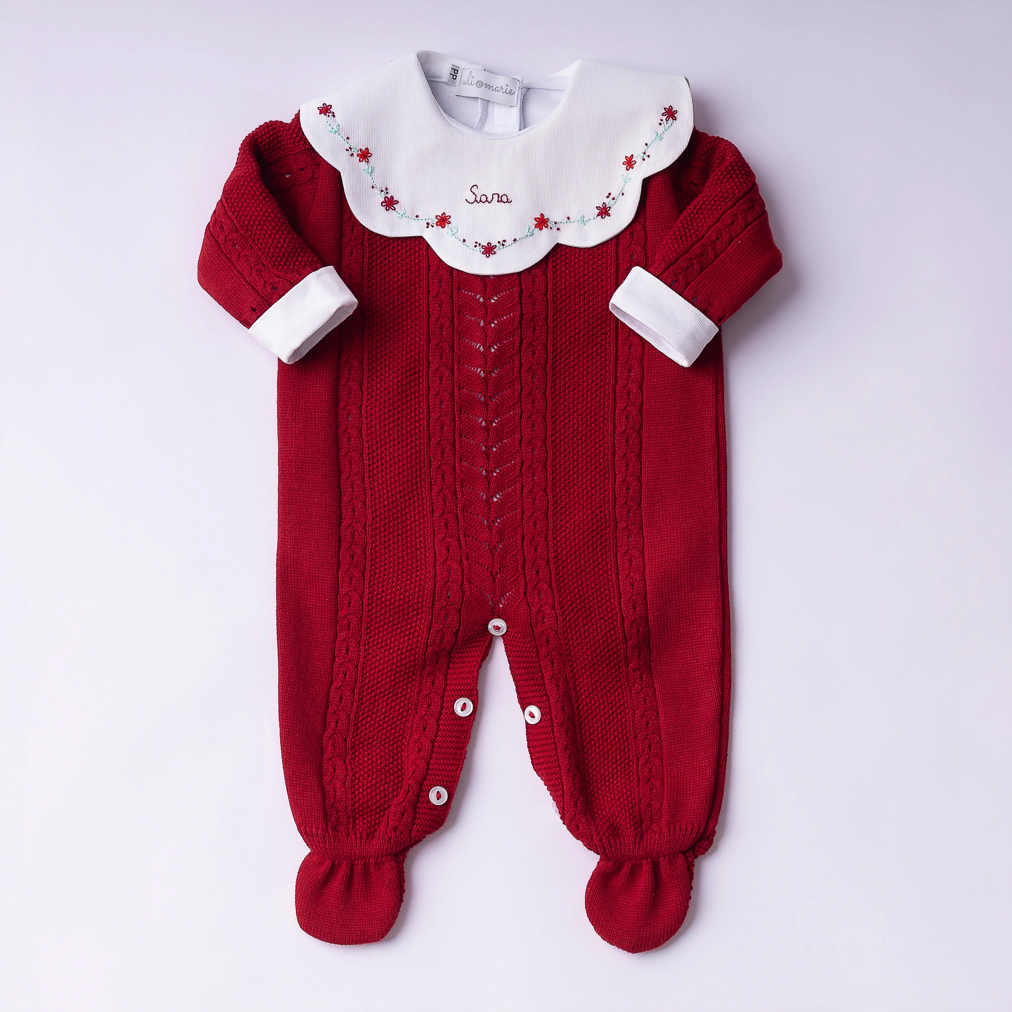 Macacão Firenze Vermelho com body personalizado - 2 peças