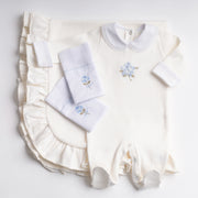 Saída Maternidade Hortênsia Off-white - 4 peças