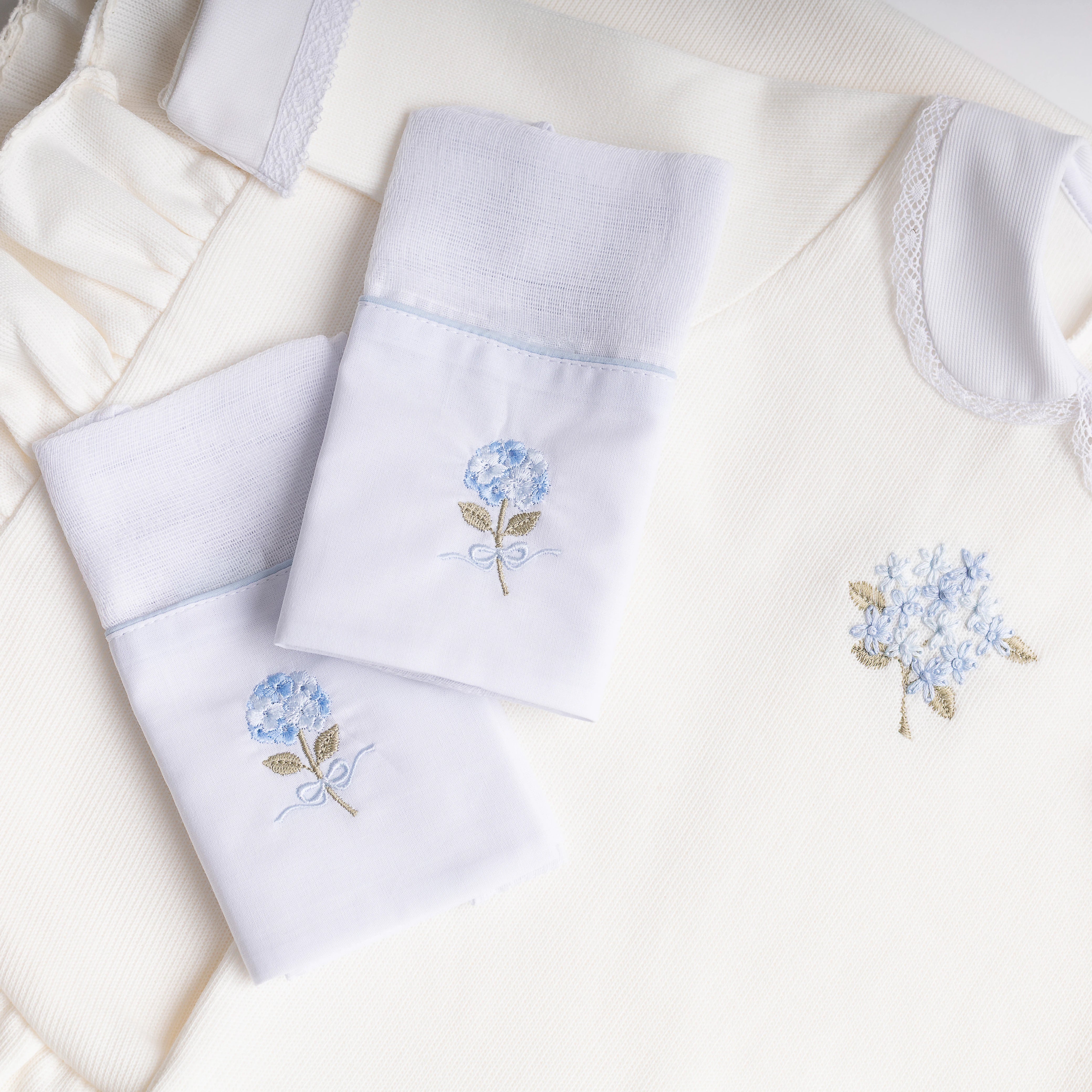 Saída Maternidade Hortênsia Off-white - 4 peças