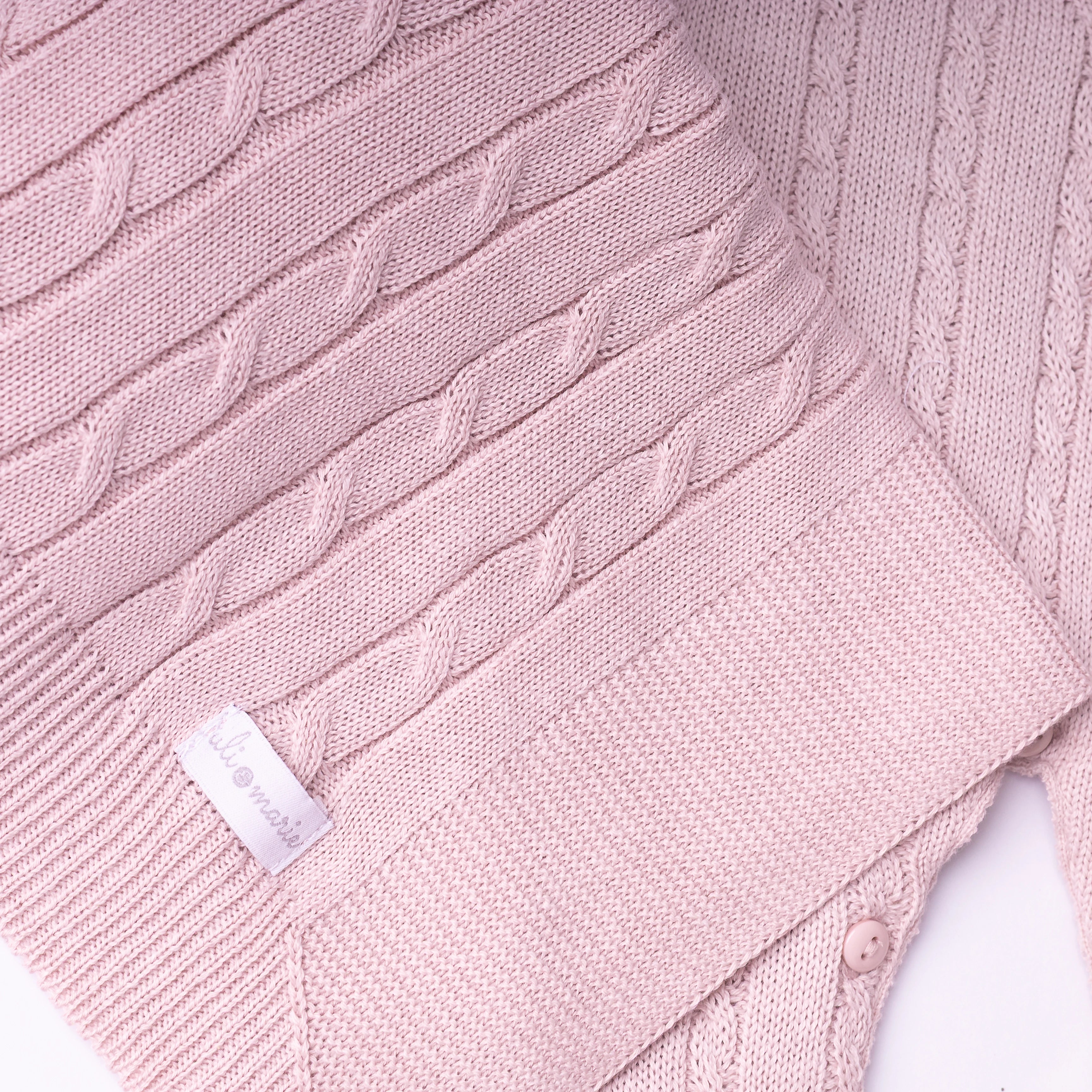 Saída Maternidade Letícia rosa antigo - 2 peças