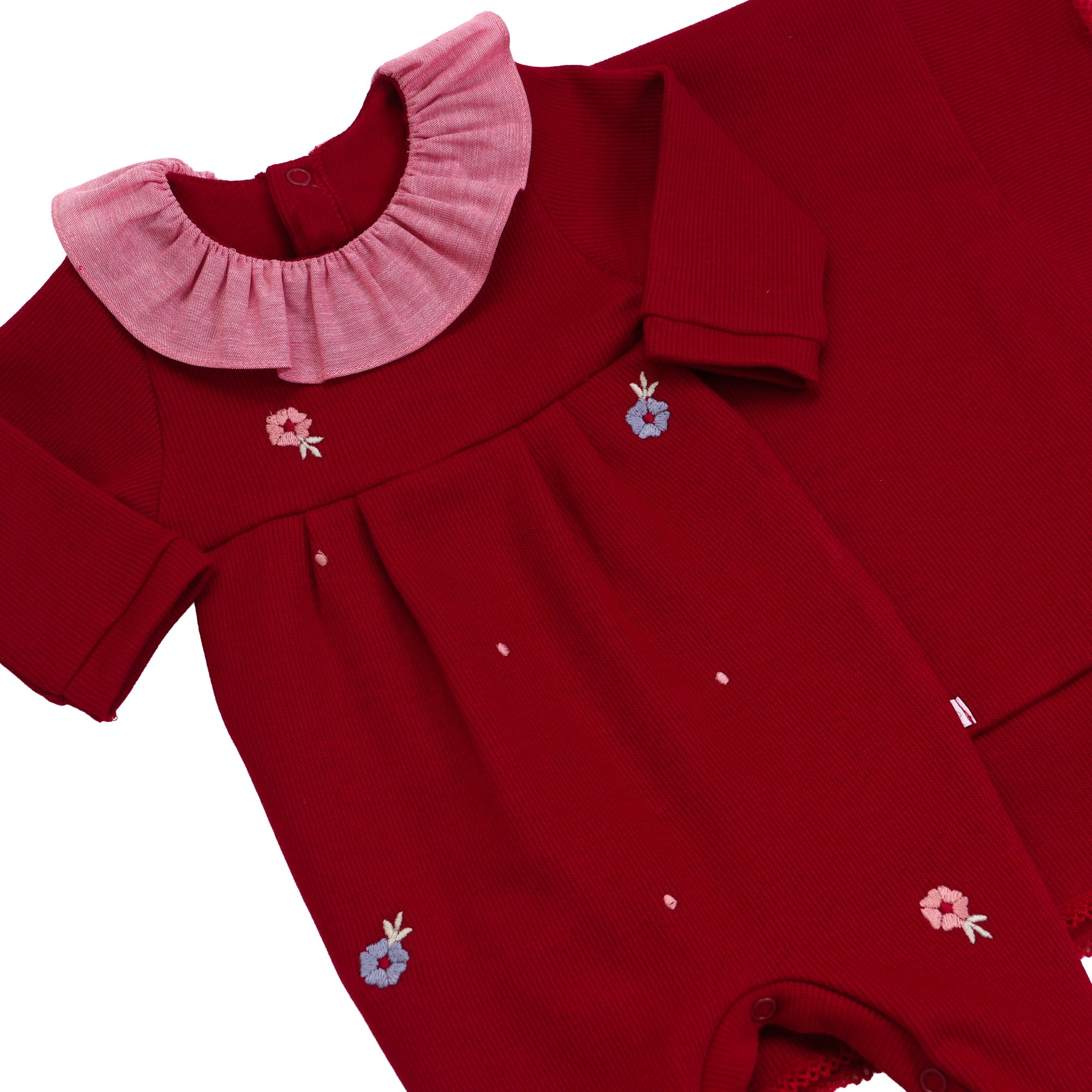 Saída Maternidade Luly vermelha - 2 peças