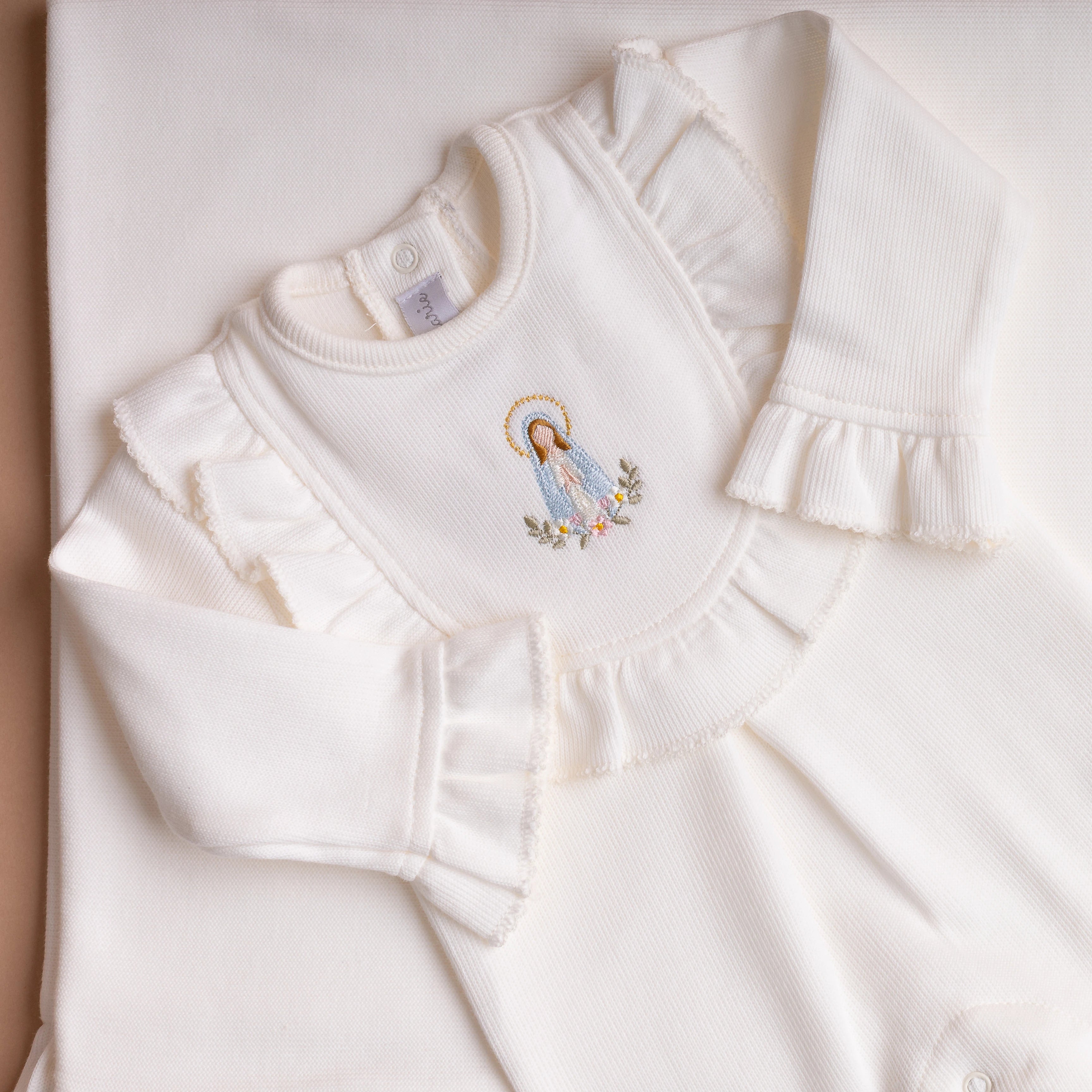 Saída Maternidade Mãezinha Off white - 2 peças