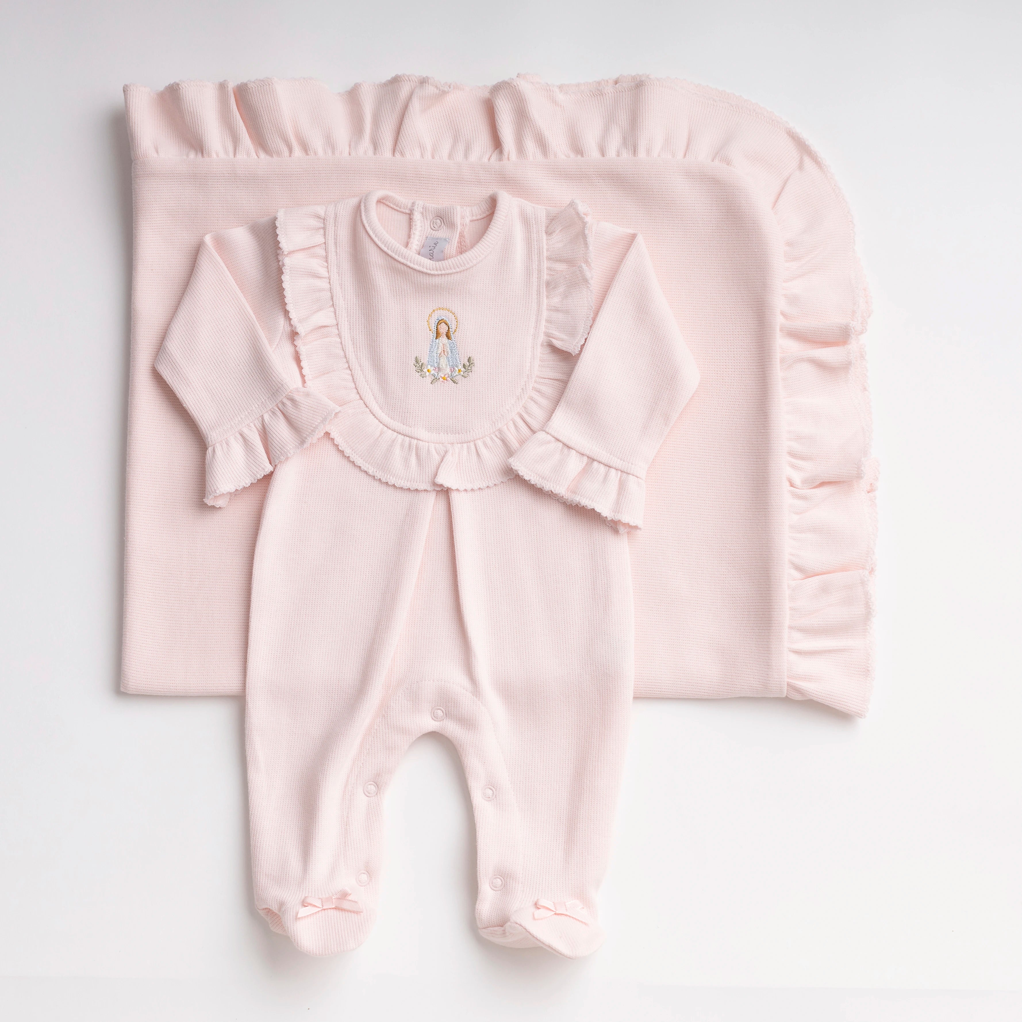 Saída Maternidade Mãezinha Rosa bebê - 2 peças