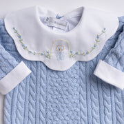 Body Nossa Senhora azul bebê - 1 peça