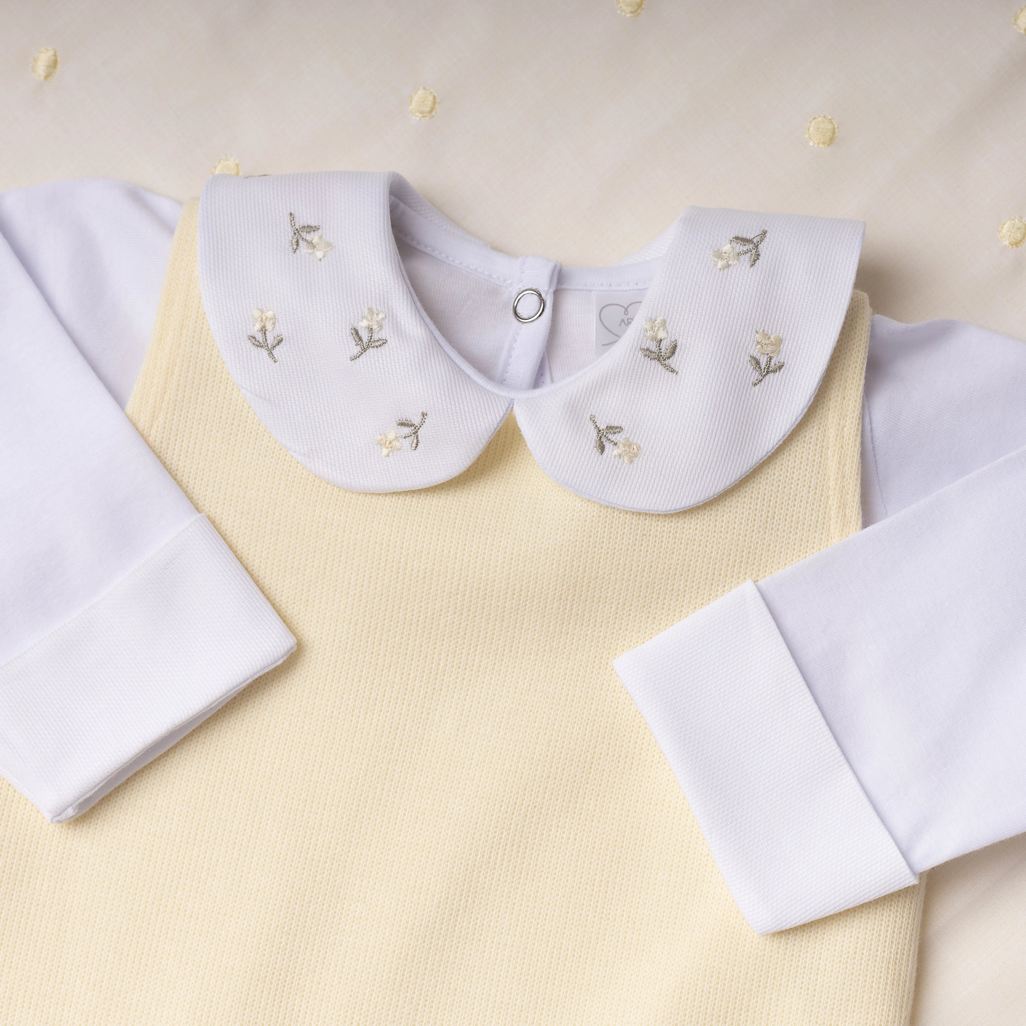 Saída Maternidade Siena amarelo bebê - 6 peças