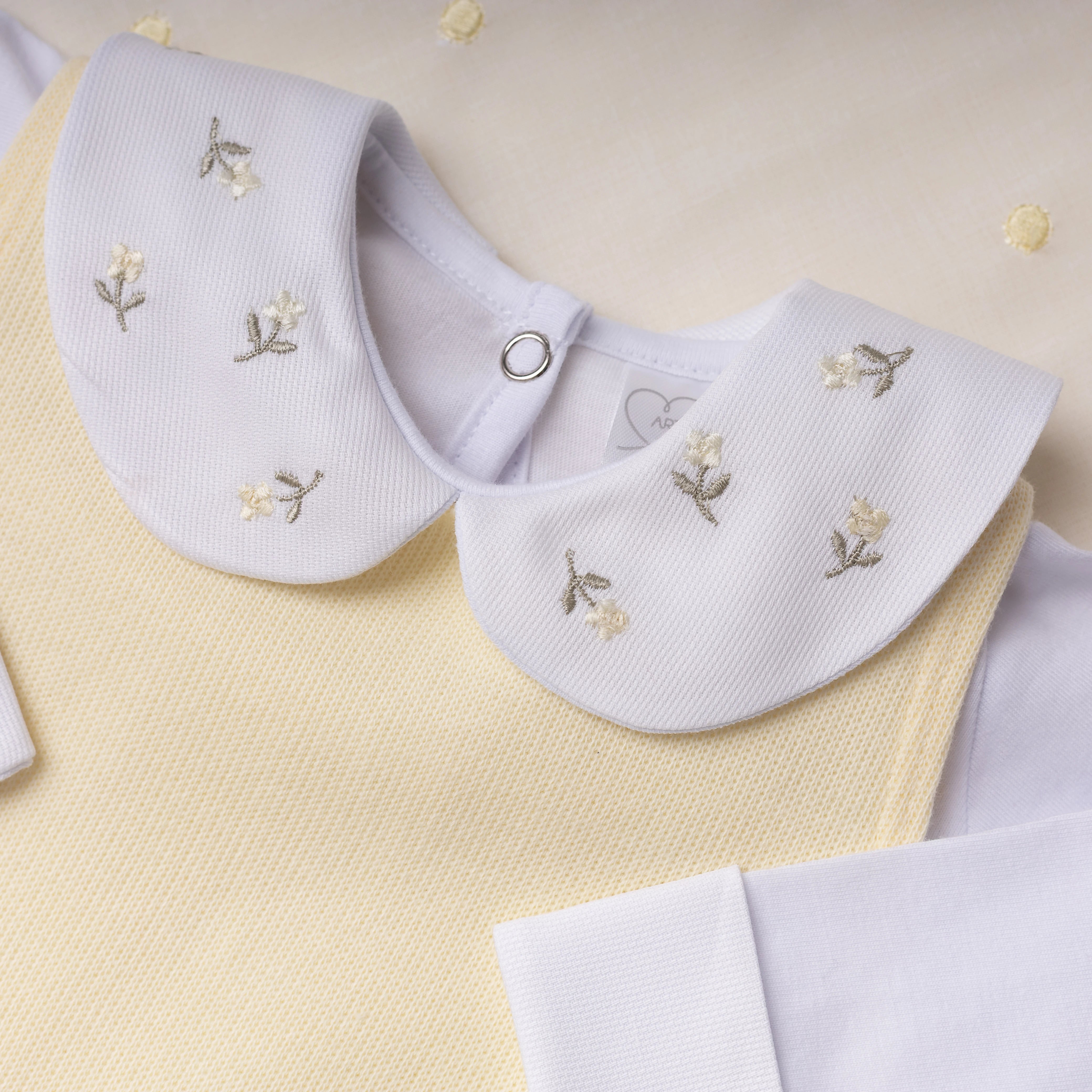 Saída Maternidade Siena amarelo bebê - 6 peças
