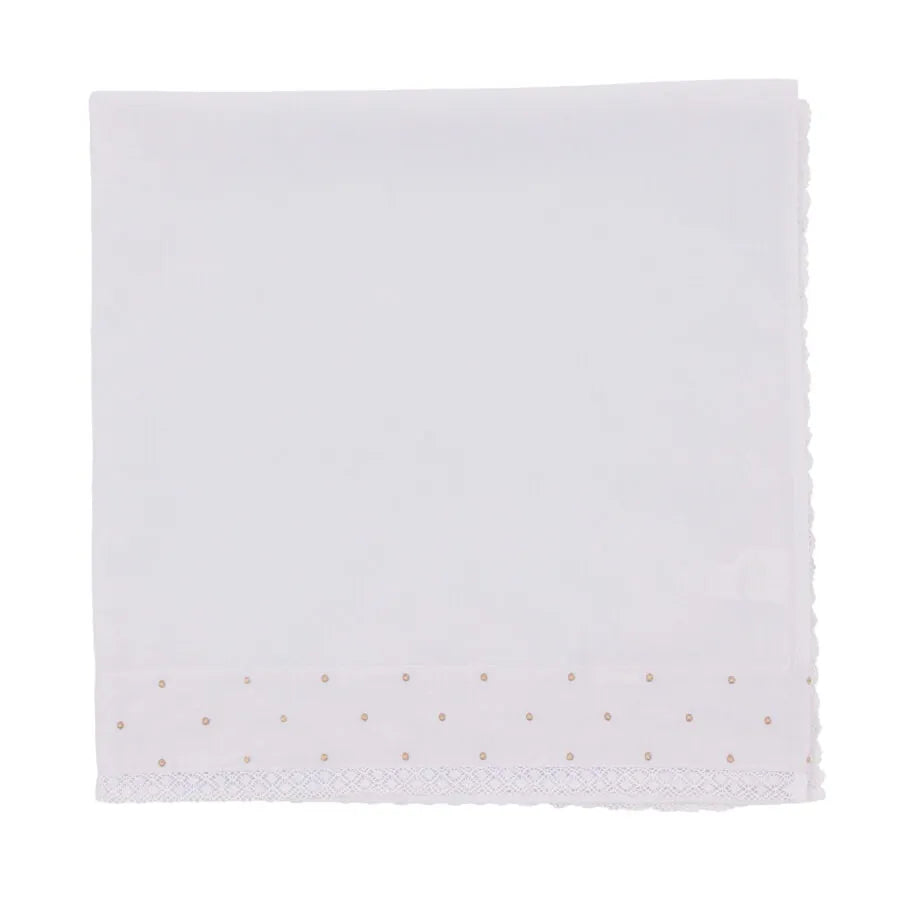 saída maternidade balão bege com macacão, body e bordados de balões azuis na gola e toalhinhas