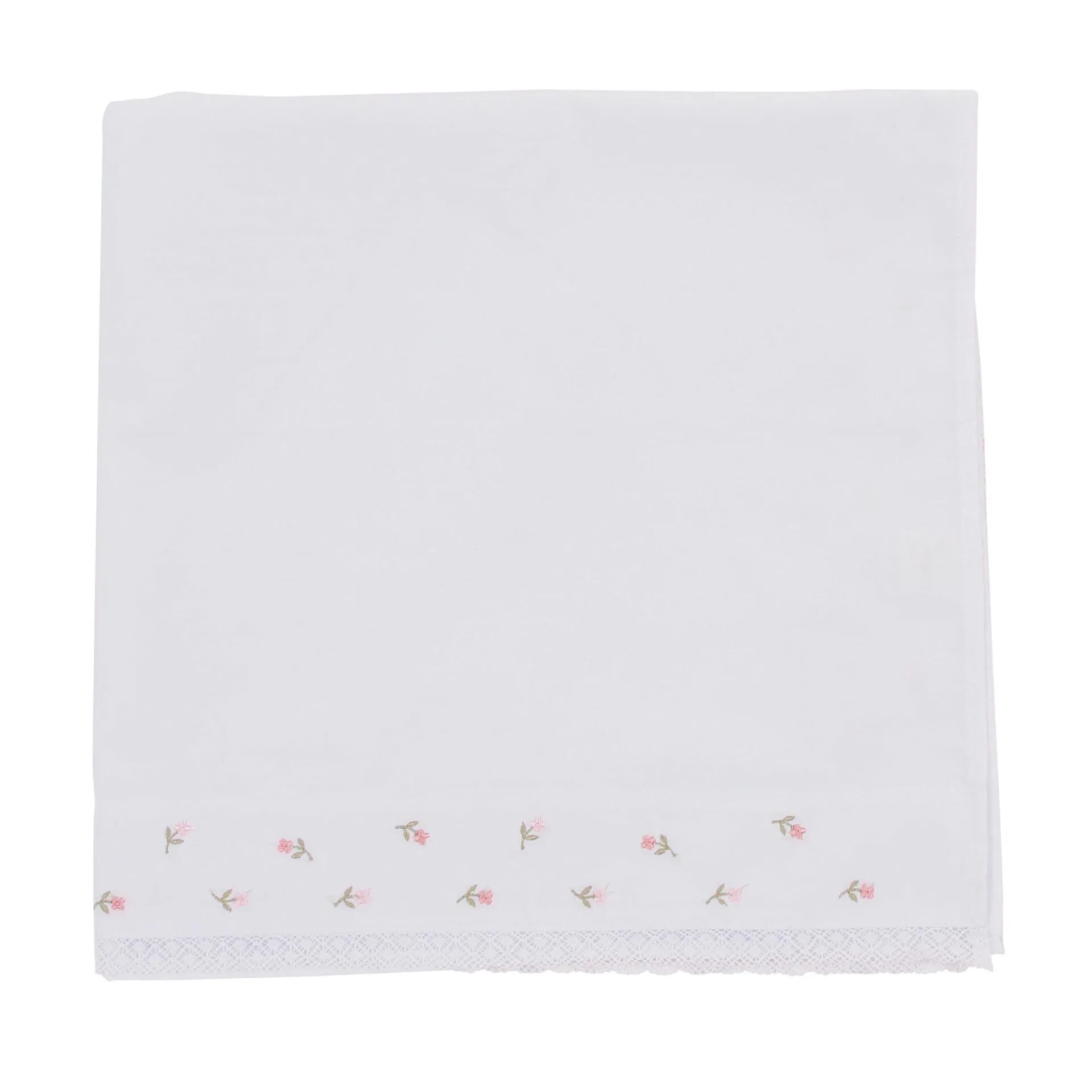 saída maternidade flores rosa claro com macacão de tricot, gola babado e detalhes de flores cor-de-rosa