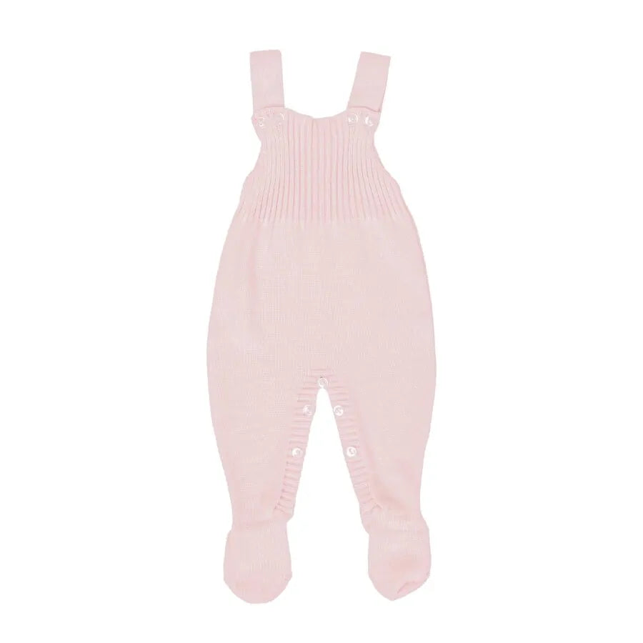 saída maternidade manu rosa bebê com macacão e manta de tricot, detalhes em ponto trançado delicado