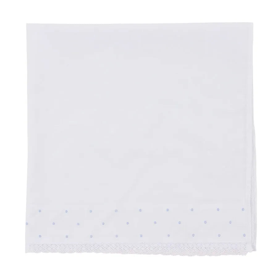 saída maternidade ursolino azul bebê, com body e macacão canelado, bordados de ursinhos na gola e toalhinhas