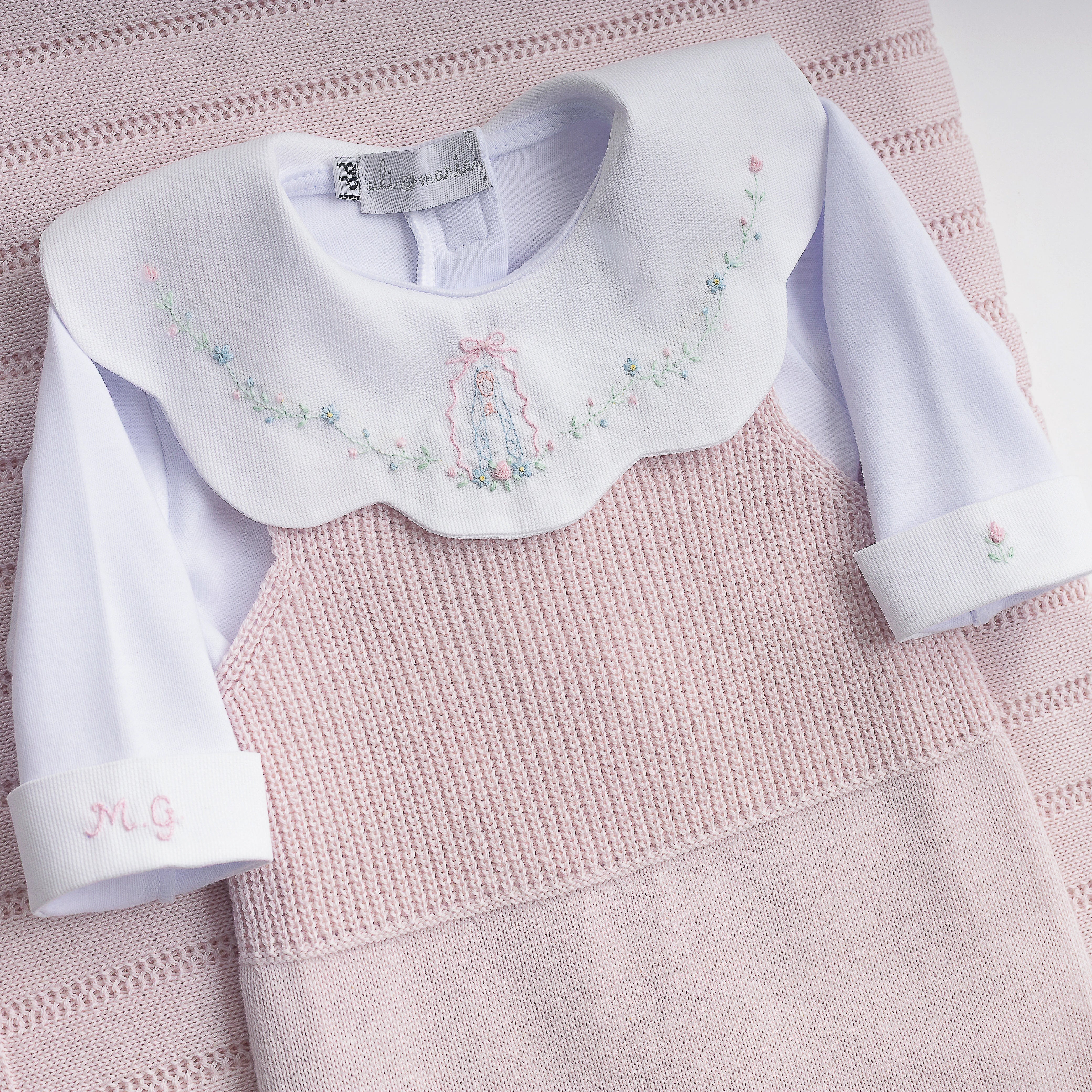 Kit Maternidade Nossa Senhora das Graças Rosa bebê - 2 peças