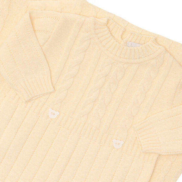 Macacão Lorenzo Amarelo bebê - 1 peça
