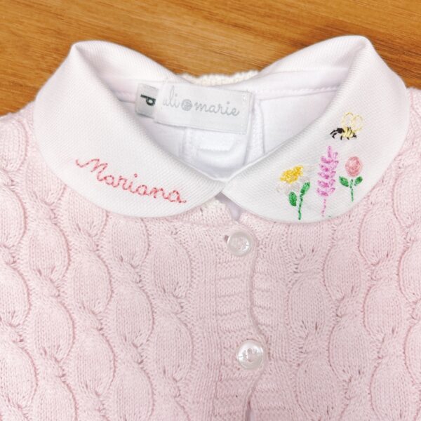 body personalizado-tres-flores-bebe