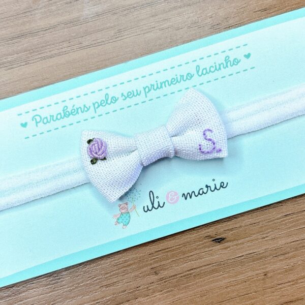Saída Maternidade Sofia personalizada lilás - 5 peças - Image 9