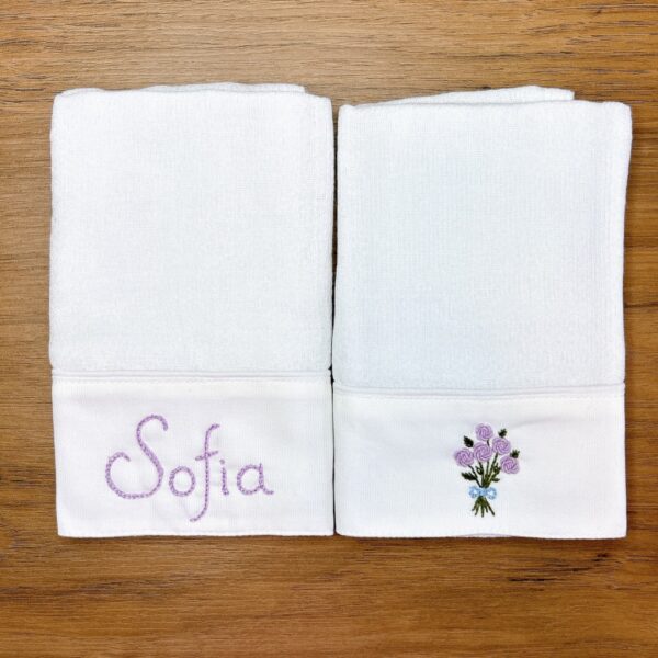 Saída Maternidade Sofia personalizada lilás - 5 peças - Image 7