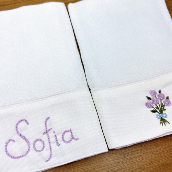 Saída Maternidade Sofia personalizada lilás - 5 peças - Image 8