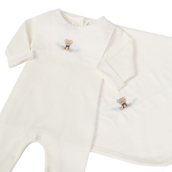 Saída Maternidade Pedro off-white - 2 peças