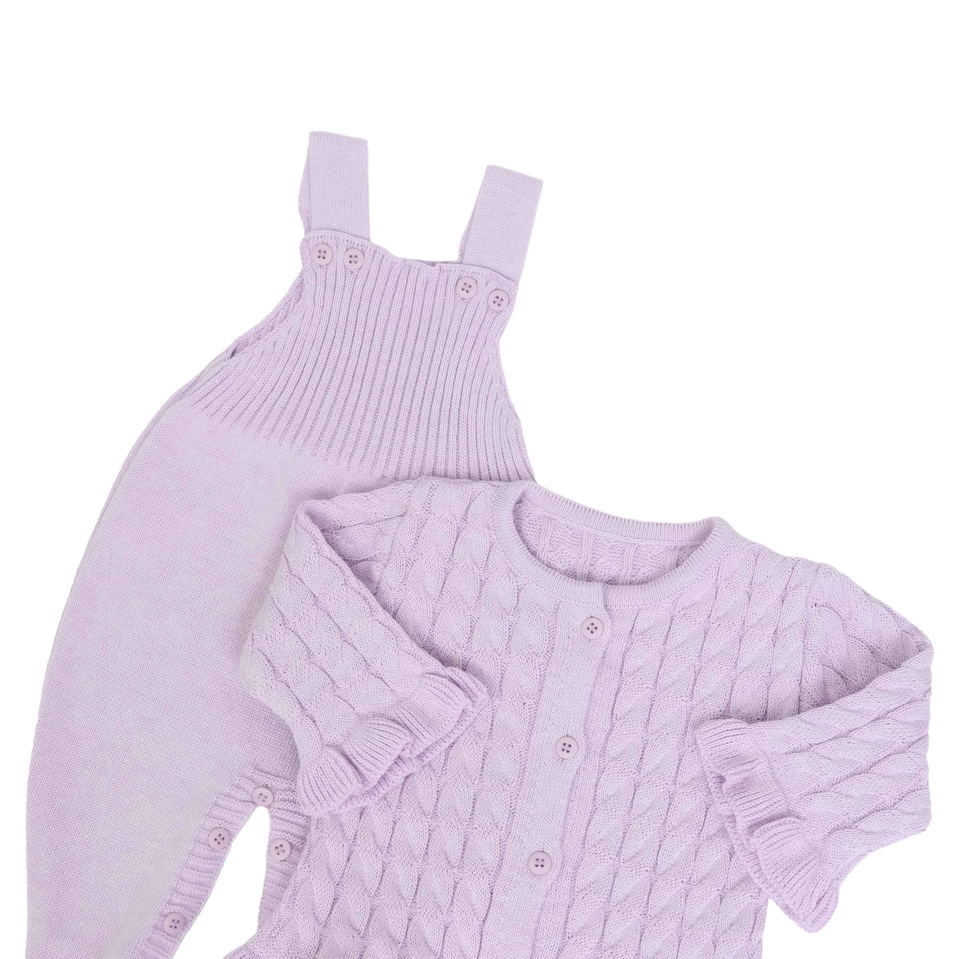 Jardineira e Casaquinho Manu Lilás - 2 peças - Imagem 2