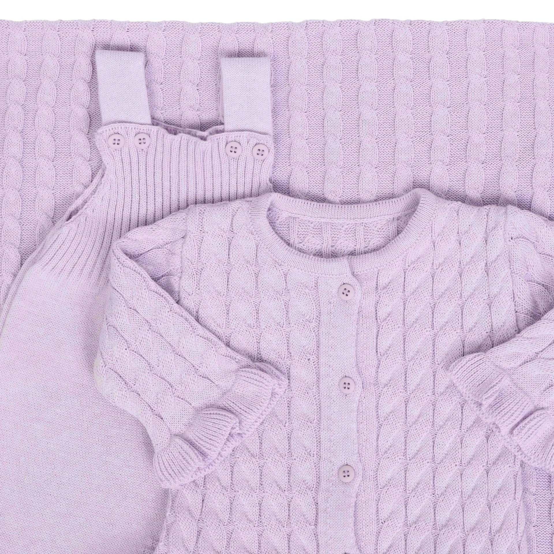 Saída Maternidade Manu lilás - 4 peças - Imagem 2