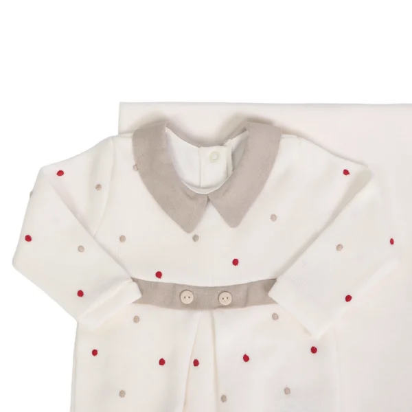 Macacão Theo off-white e bege - Imagem 4