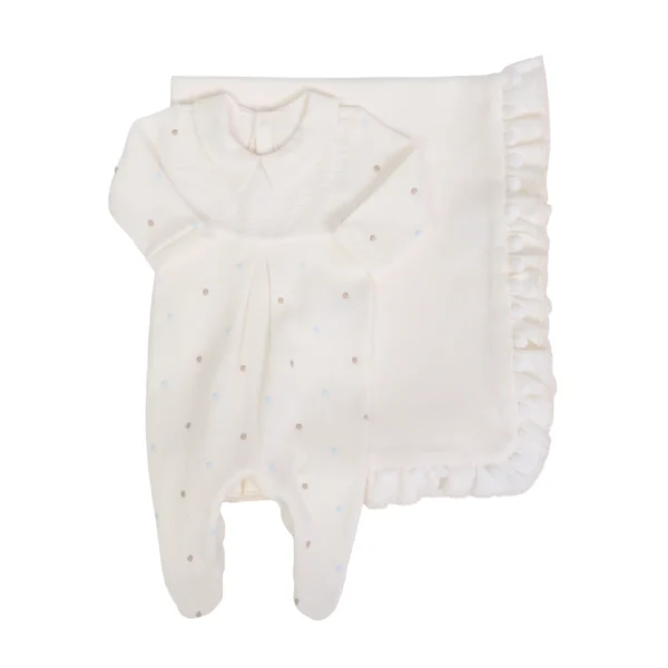 Saída Maternidade Heitor off-white - 2 peças