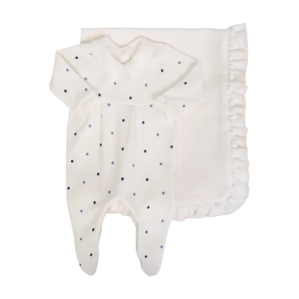 Saída Maternidade Theo off-white - 2 peças