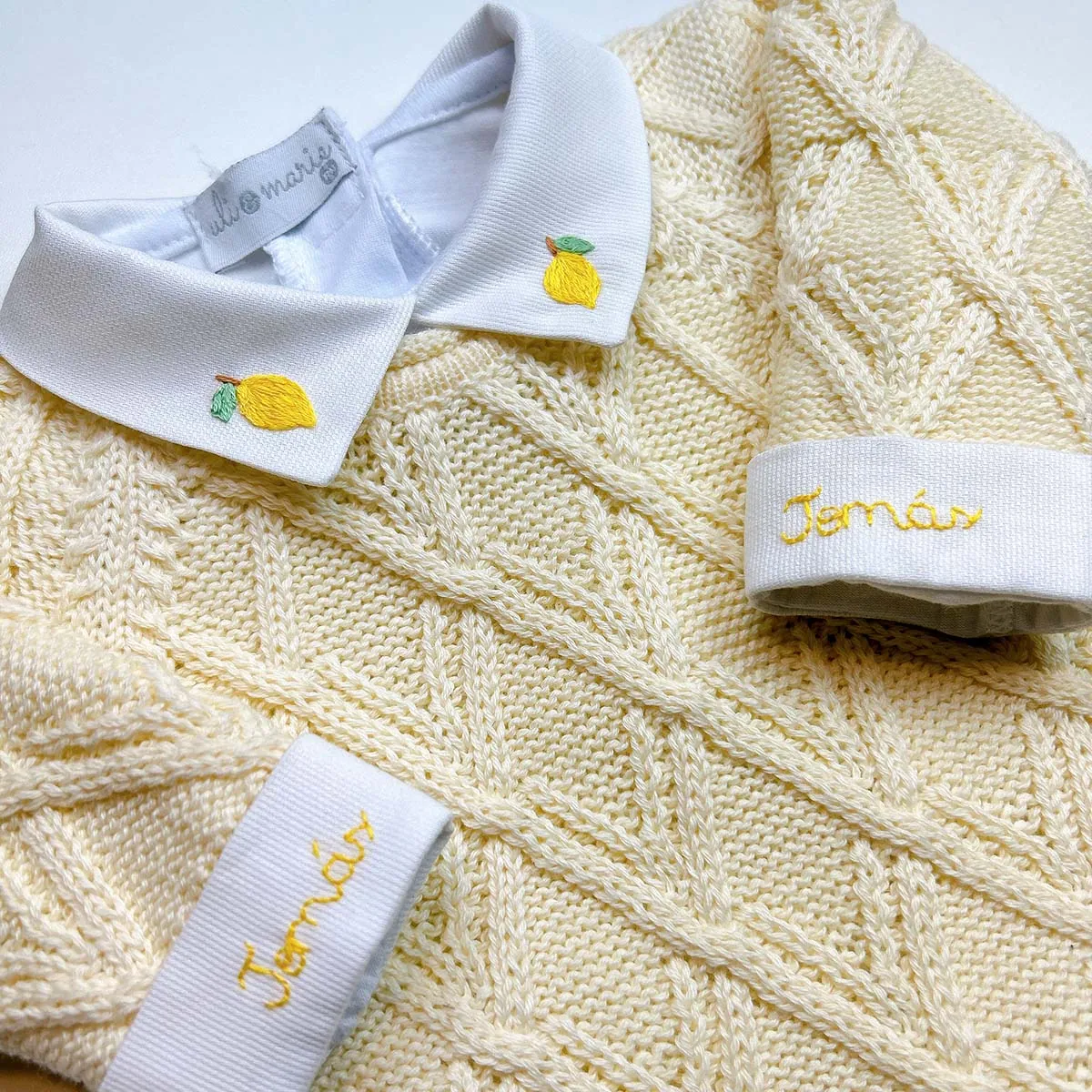 Body Personalizado Menino com punho bordado - 1 peça - Imagem 3