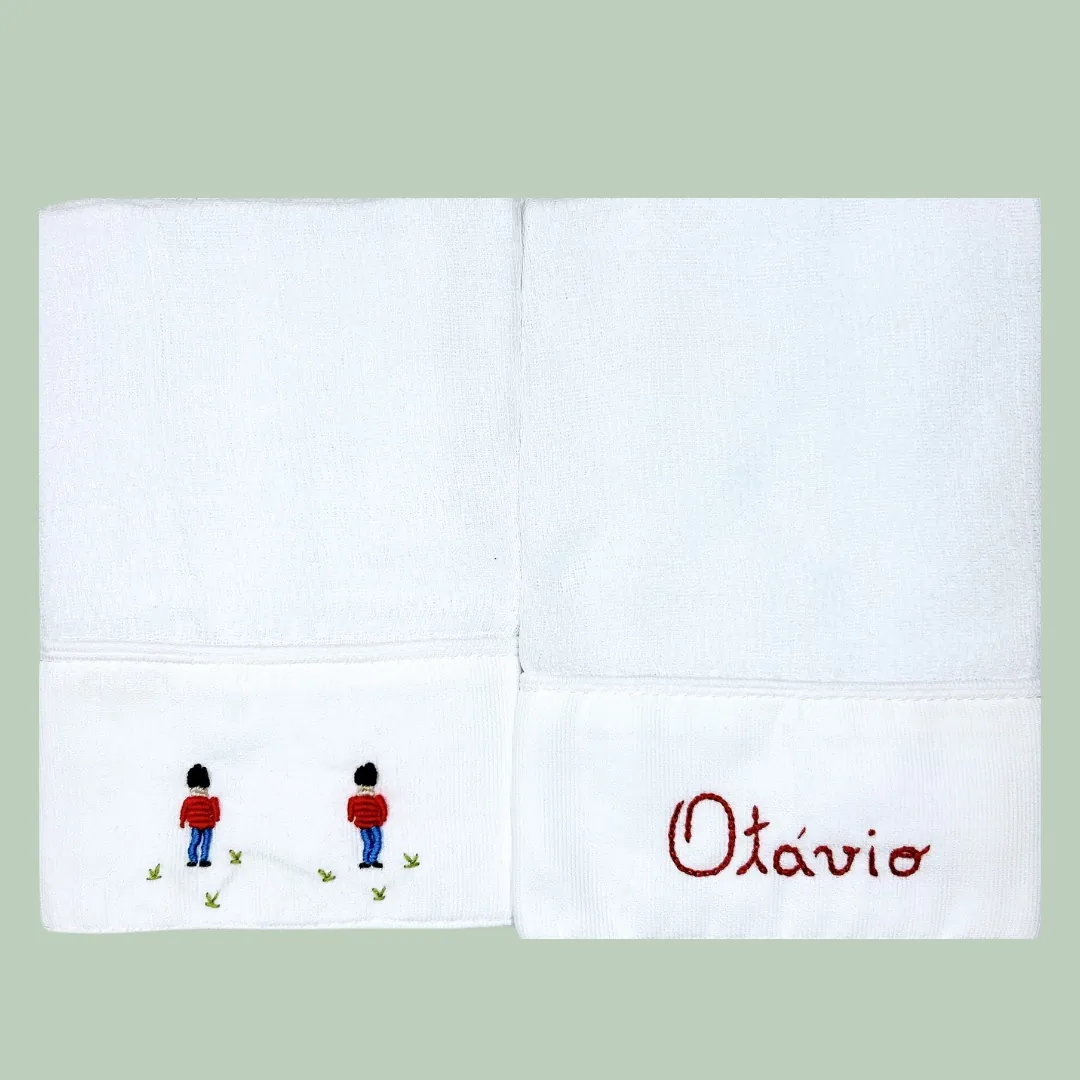 Kit com 2 fraldinhas de boca personalizadas Menino - Imagem 4