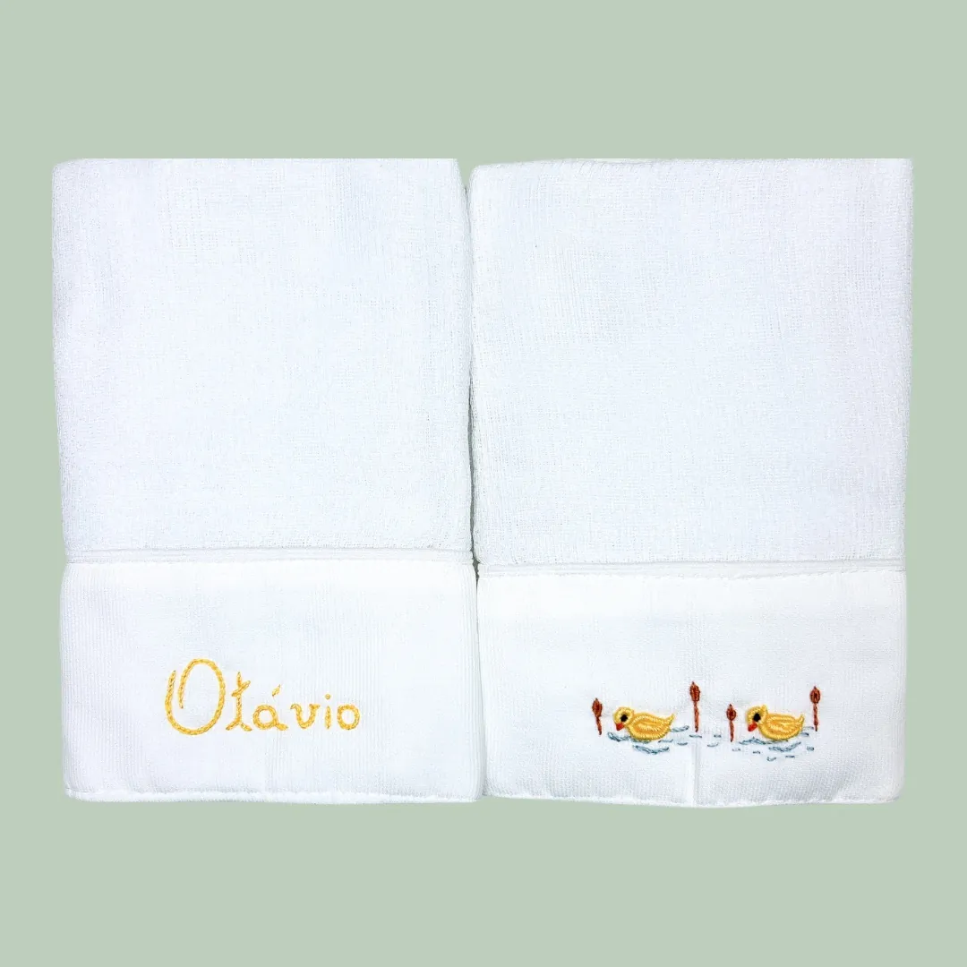 Kit com 2 fraldinhas de boca personalizadas Menino - Imagem 3