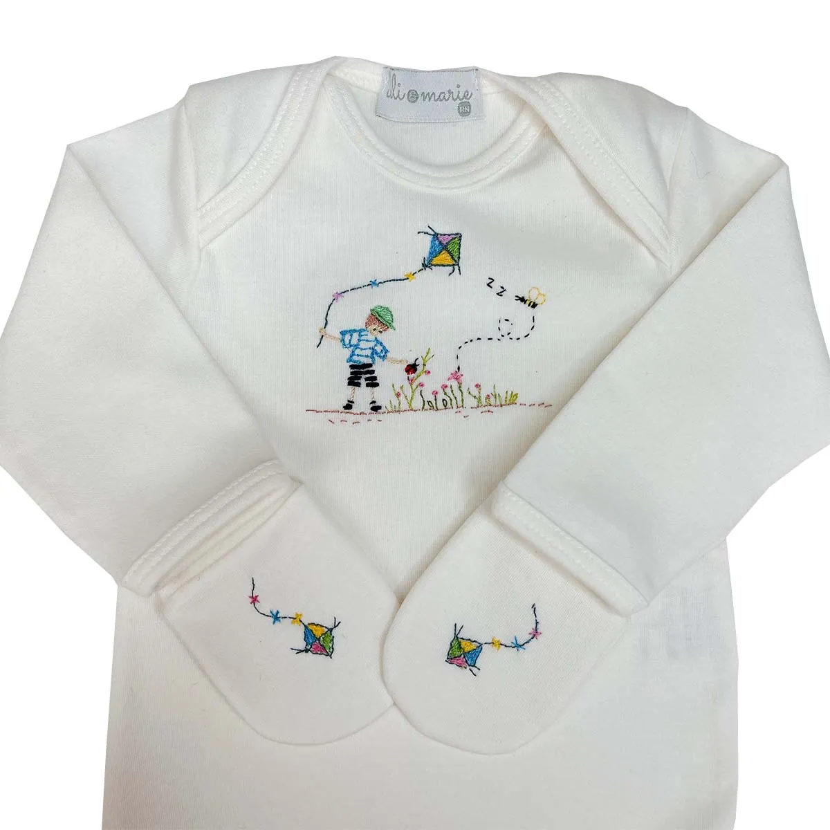 Kit Maternidade em Algodão Egípcio Personalizado Menino - 6 peças - Imagem 16