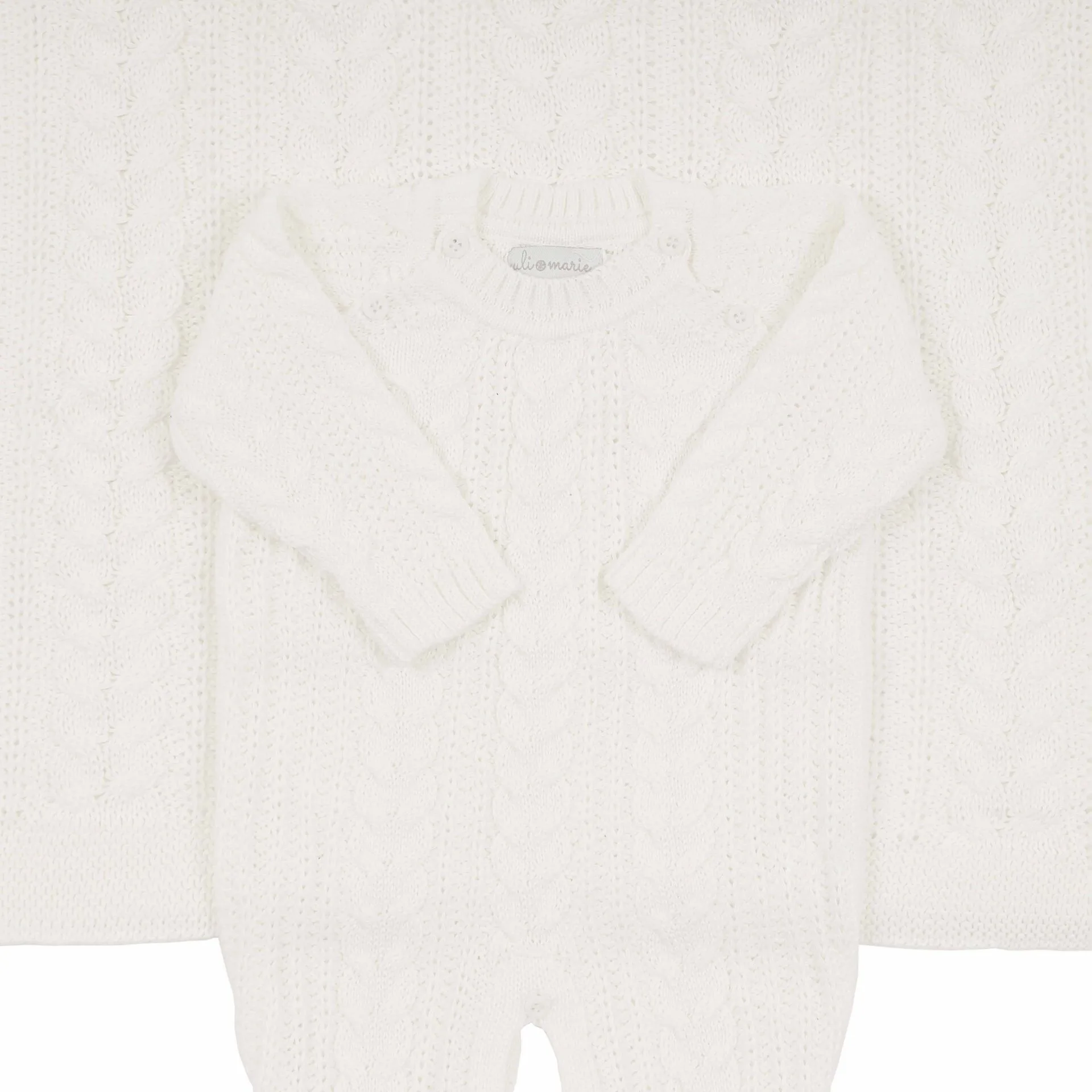 Saída Maternidade Sorrento Branca - 2 peças - Imagem 2